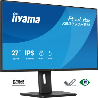 iiyama ProLite XB2797HSN-B1 écran plat de PC 68,6 cm (27") 1920 x 1080 pixels Full HD LCD Noir - Ecran Ordinateur - visuel 1
