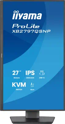 iiyama ProLite XB2797QSNP-B1 écran plat de PC 68,6 cm (27") 2560 x 1440 pixels Quad HD LED Noir - Ecran Ordinateur - visuel 3