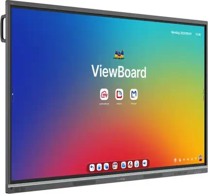 Viewsonic IFP7551-3C tableau blanc interactif 190,5 cm (75") 3840 x 2160 pixels Écran tactile Noir - Ecran Numérique Interactif - visuel 3