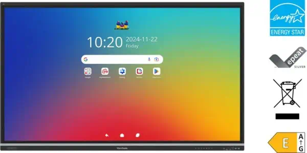 Viewsonic IFP7551-3C tableau blanc interactif 190,5 cm (75") 3840 x 2160 pixels Écran tactile Noir - Ecran Numérique Interactif - visuel 8