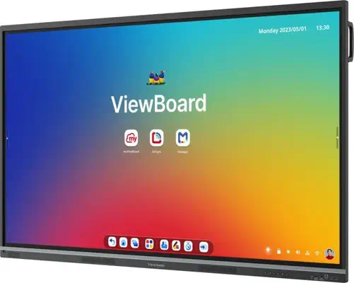 Viewsonic IFP7551-3C tableau blanc interactif 190,5 cm (75") 3840 x 2160 pixels Écran tactile Noir - Ecran Numérique Interactif - visuel 4