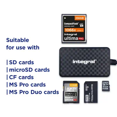 Integral INCRMULTI3.2ACR lecteur de carte mémoire - Accessoire Stockage - visuel 4