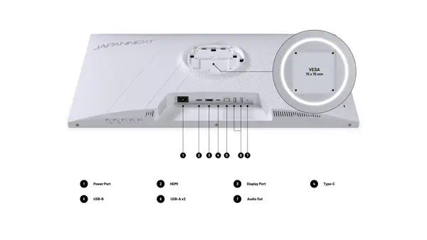 JN-IPS270WQHD75F-C65W-HSP-W - JAPANNEXT - Ecran Ordinateur - visuel 3