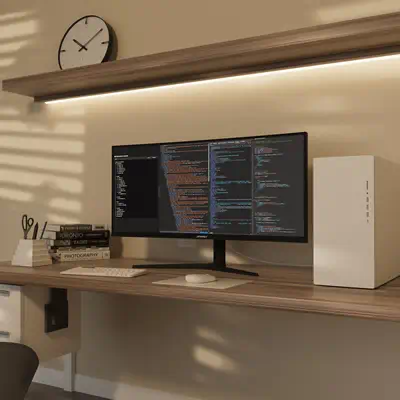 JN-IPS340UWQHD60C-C65W-HS - JAPANNEXT - Ecran Ordinateur - visuel 2