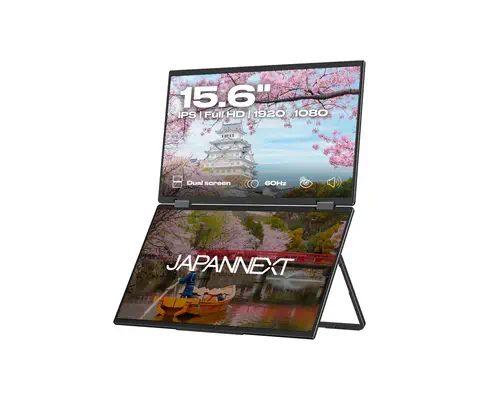 JAPANNEXT JN-DMD-IPS156F écran plat de PC 39,6 cm (15.6") 1920 x 1080 pixels Full HD LCD Noir - Ecran Ordinateur - visuel 1