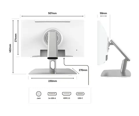 JN-IPS2152FHDR-C65W-FLD-T - JAPANNEXT - Ecran Ordinateur - visuel 3