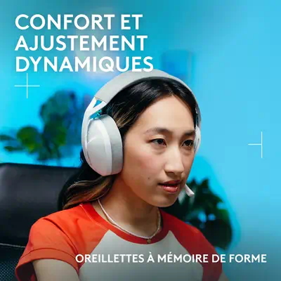 Logitech G G321 LIGHTSPEED Casque Sans fil Arceau Gaming USB Type-C Bluetooth Blanc - Casque Micro - visuel 2