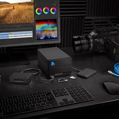 LaCie 2big Dock v2 boîtier de disques 60 To Bureau Noir - Station d'accueil pour portable - visuel 4