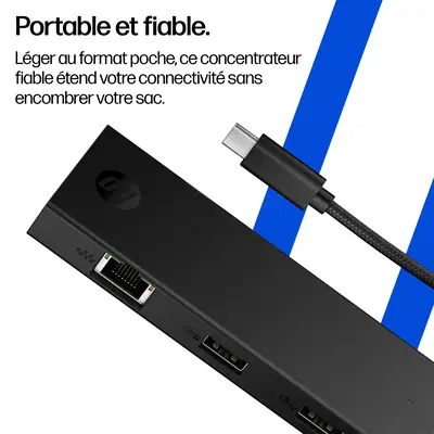 Concentrateur USB-C Portable HP - Station d'accueil pour portable - visuel 7