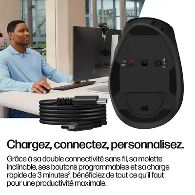Souris ergonomique inclinable HP 725M - visuel 10