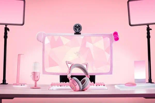 Kraken Kitty V3 Pro - Quartz - Razer - Casque Micro - visuel 5