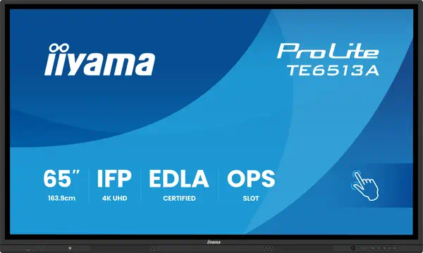 iiyama TE6513A-B2AG Écran d'affichage dynamique Écran plat interactif 163,8 cm (64.5") Wifi 500 cd/m - Affichage dynamique - visuel 2