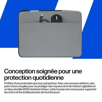 HP Protective Meteor Silver 15-16 Laptop Housse - Chargeur et alimentation - visuel 8