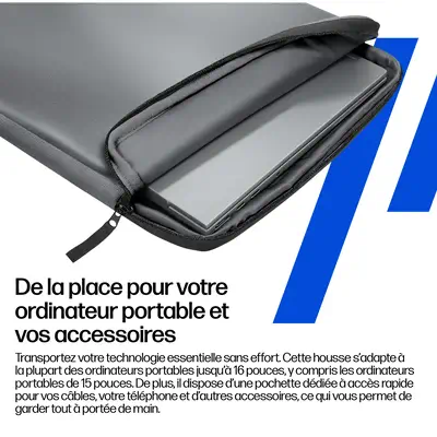 HP Protective Meteor Silver 15-16 Laptop Housse - Chargeur et alimentation - visuel 6
