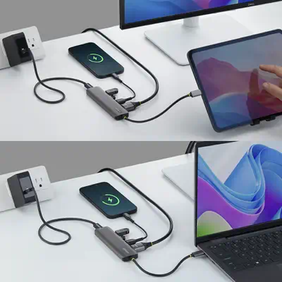Adaptateur Multiport USB-C vers HDMI avec Charge PD 140W, 4K 60Hz, Hub USB 10 Gbps, Mini Dock Type-C - StarTech - Station d'accueil pour portable - visuel 4