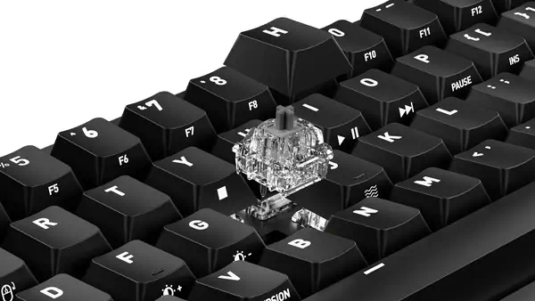 CHERRY K5 PRO TMR COMPACT clavier Gaming USB QWERTZ Allemand Noir, Orange - Clavier - visuel 5