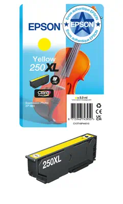 Encre jaune individuelle Claria Photo HD Violon 250XL - Epson - Cartouches d'encre - visuel 1