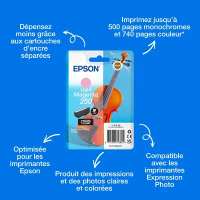 Cartouche d’encre magenta clair Claria Photo HD 250 Violon - Epson - Cartouches d'encre - visuel 1