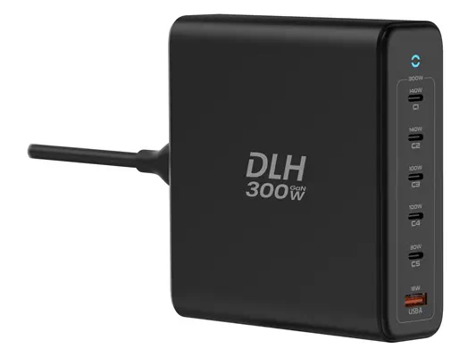 DLH DY-AI5510 chargeur d'appareils mobiles Universel, Ordinateur portable, Tablette, Smartphone Noir - Station d'accueil pour portable - visuel 1