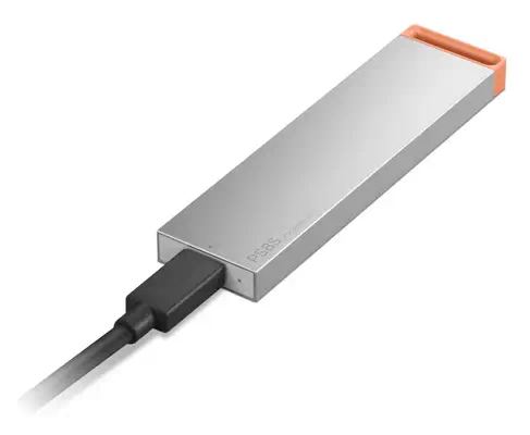 Lenovo 4XB1T88413 lecteur à circuits intégrés externe 2 To USB Type-C 3.2 Gen 2 (3.1 Gen 2) Gris - Disque dur SSD - visuel 1