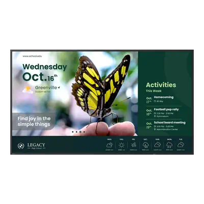 BenQ ST5504 Écran plat de signalisation numérique 139,7 cm (55") LCD 350 cd/m² 4K Ultra HD Noir Inté - Ecran Numérique Interactif - visuel 1