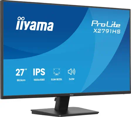 iiyama ProLite X2791HS-B1 écran plat de PC 68,6 cm (27") 1920 x 1080 pixels Full HD LED Noir - Ecran Ordinateur - visuel 4