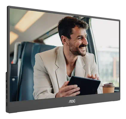 AOC 16T20E2 téléviseur et moniteur portables Moniteur portable Noir 39,6 cm (15.6") LED 1920 x 1080  - Ecran Ordinateur - visuel 7