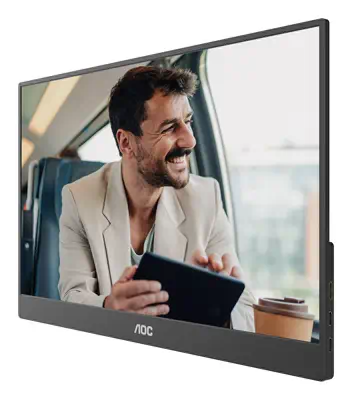 AOC 16T20E2 téléviseur et moniteur portables Moniteur portable Noir 39,6 cm (15.6") LED 1920 x 1080  - Ecran Ordinateur - visuel 9
