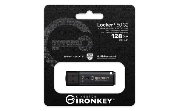 128 Go IronKey Locker Plus 50 G2, FIPS 197, AES-256 - Kingston - Disque dur Externe - visuel 4