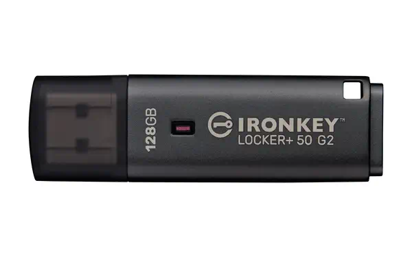 128 Go IronKey Locker Plus 50 G2, FIPS 197, AES-256 - Kingston - Disque dur Externe - visuel 1