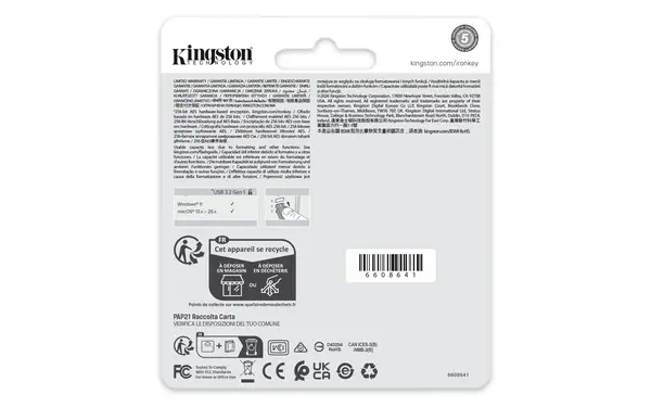 256 Go IronKey Locker Plus 50 G2, FIPS 197, AES-256 - Kingston - Disque dur Externe - visuel 5