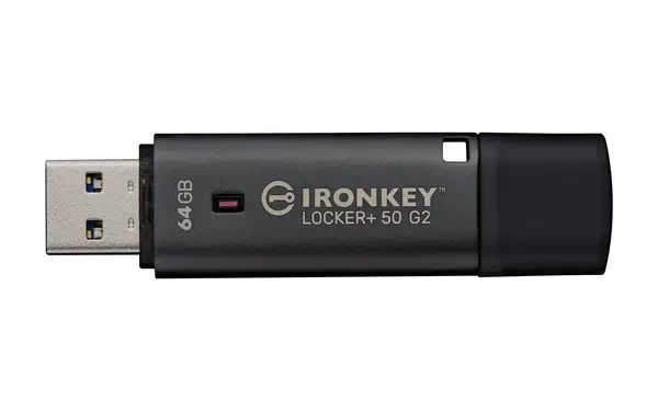 64 Go IronKey Locker Plus 50 G2, FIPS 197, AES-256 - Kingston - Disque dur Externe - visuel 2