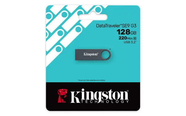 128 Go DataTraveler SE9 G3 - Nickel foncé - Kingston - Adaptateur stockage - visuel 4