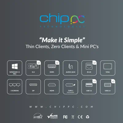 Chip PC CUBEX Intel Core Ultra 7 155U 16 Go DDR5-SDRAM 512 Go SSD Windows 11 Pro Mini PC Station de  - Clavier - visuel 4