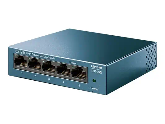 TP-LINK LiteWave 5-Port Gigabit Desktop Switch 5 Gigabit RJ45 Ports Desktop Steel Case - TP-Link - Switchs et Hubs - visuel 2
