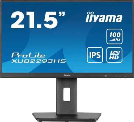 iiyama ProLite XUB2293HS-B6 écran plat de PC 54,6 cm (21.5") 1920 x 1080 pixels Full HD LED Noir - Ecran Ordinateur - visuel 2