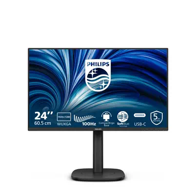 Philips 3000 series 24B2N3200D/00 écran plat de PC 61,2 cm (24.1") 1920 x 1200 pixels WUXGA LCD Noir - Ecran Ordinateur - visuel 1