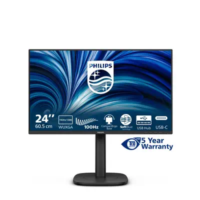 Philips 3000 series 24B2N3200D/00 écran plat de PC 61,2 cm (24.1") 1920 x 1200 pixels WUXGA LCD Noir - Ecran Ordinateur - visuel 3