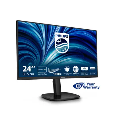Philips 3000 series 24B2N3200D/00 écran plat de PC 61,2 cm (24.1") 1920 x 1200 pixels WUXGA LCD Noir - Ecran Ordinateur - visuel 4