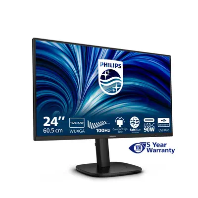 Philips 3000 series 24B2U3301D/00 écran plat de PC 61,2 cm (24.1") 1920 x 1200 pixels WUXGA LCD Noir - Ecran Ordinateur - visuel 4