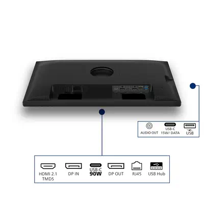 Philips 24B2U3601 écran plat de PC 60,5 cm (23.8") 2560 x 1440 pixels Quad HD LCD Noir - Ecran Ordinateur - visuel 4