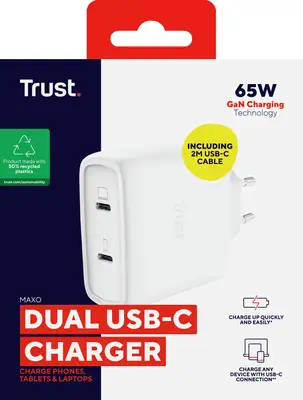 Trust Maxo Universel Blanc Secteur Intérieure - Batterie - visuel 8