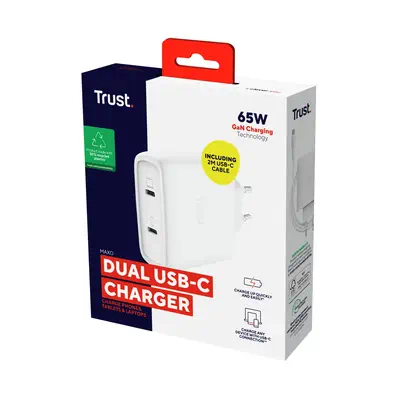Trust Maxo Universel Blanc Secteur Intérieure - Batterie - visuel 7