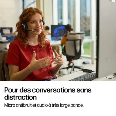 Micro-casque filaire USB binaural HP Poly Mission 625 - Casque Micro - visuel 7