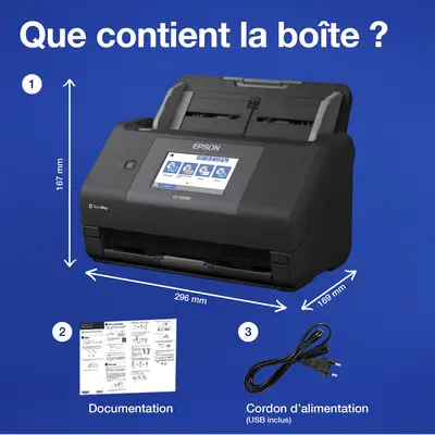 Epson WorkForce ES-590W Alimentation feuille à feuille de scanner 600 x 600 DPI A4 Noir - Scanner - visuel 3