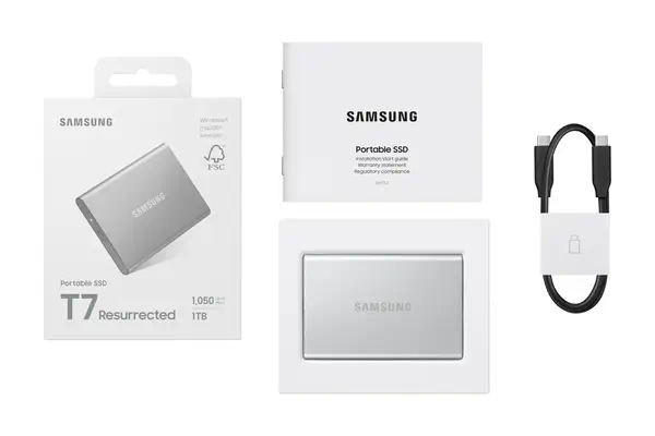 Samsung SSD Externe T7 Resurrected 1To Samsung - visuel 1 - hello RSE - Quand vous avez tout à perdre, optez pour la sécurité.
