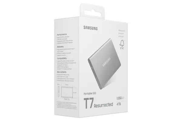 Samsung SSD Externe T7 Resurrected 4To - Disque dur SSD - visuel 6