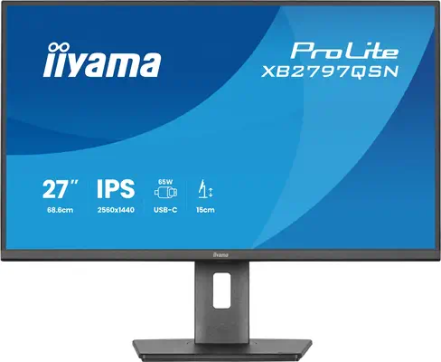 iiyama ProLite XB2797QSN-B1 écran plat de PC 68,6 cm (27") 2560 x 1440 pixels Quad HD LCD Noir - Ecran Ordinateur - visuel 4