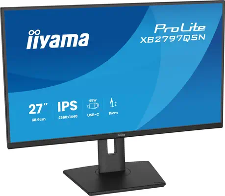 iiyama ProLite XB2797QSN-B1 écran plat de PC 68,6 cm (27") 2560 x 1440 pixels Quad HD LCD Noir - Ecran Ordinateur - visuel 5