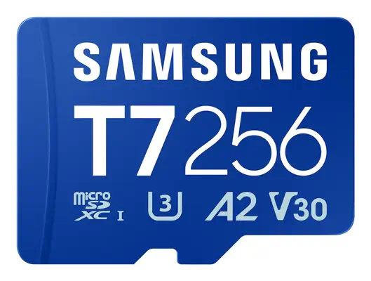 Samsung T7 256 Go MicroSDXC UHS-I - Carte Mémoire - visuel 1
